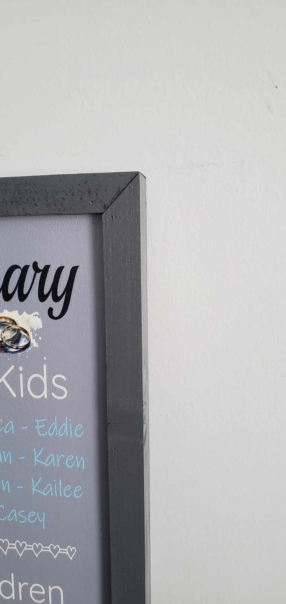 Custom Wedding Anniversary Years Lifetime Memories Photo Wooden Printed Handmade Home Decor Gift for her Gift for him Personalized