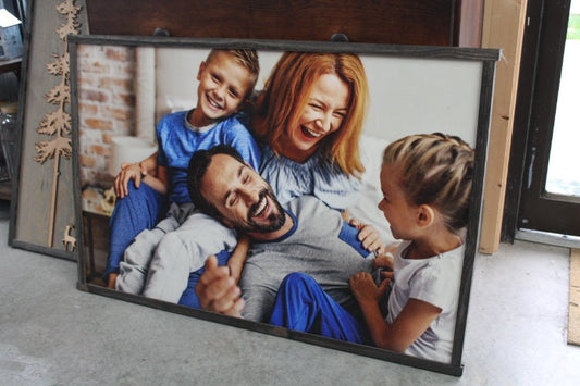 Custom Printed Sign Family Photo Photography Image Your Image Picture Wooden Handmade Sign Home Decor Personalized Living Room Wall Hanging