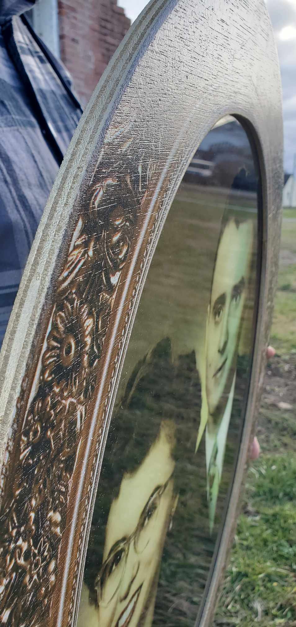 Vintage photograph on Acrylic with gold wood frame customized with your actual photograph can us retro or modern photo or picture