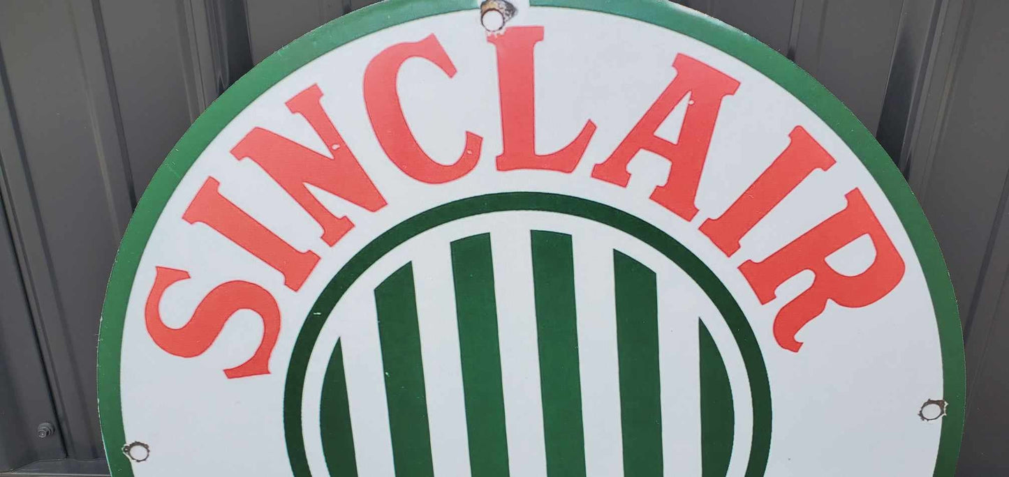 Sinclair Gasoline Oil Gas Station Reproduction Garage Sign For Him Giftable Aluminum Sign Printed Memorabilia Classic Petroliana Petroleum