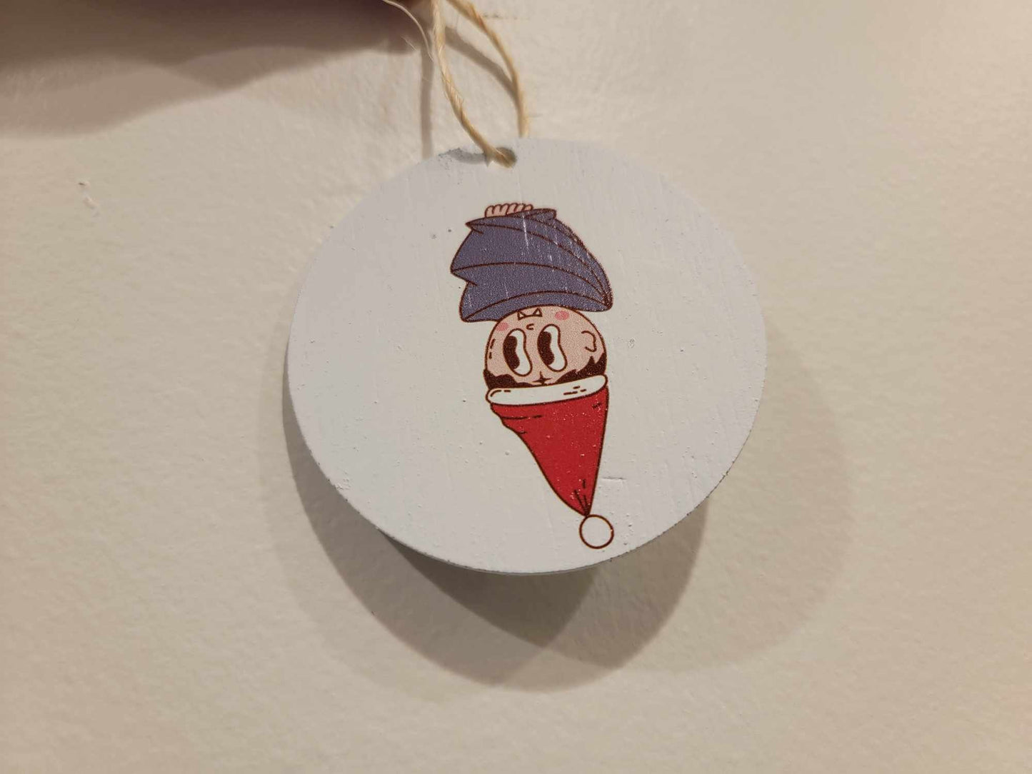 Vampire Elf Bat Cryptic Ornament Collector Cute Wing Mythical Printed Keychain Giftable Gift for Him Gift for her Fangs Wooden