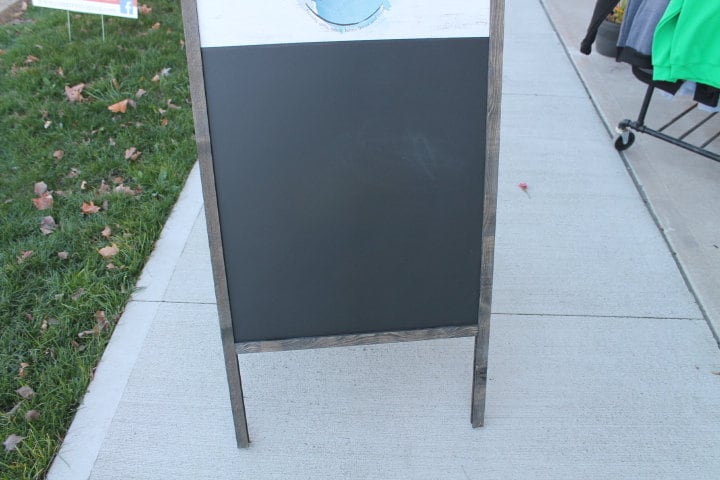 Sidewalk Sign Chalkboard A Frame Folding Sign Affordable Business Sign Your Logo Free Standing Commercial Hinge Outdoor Advertising