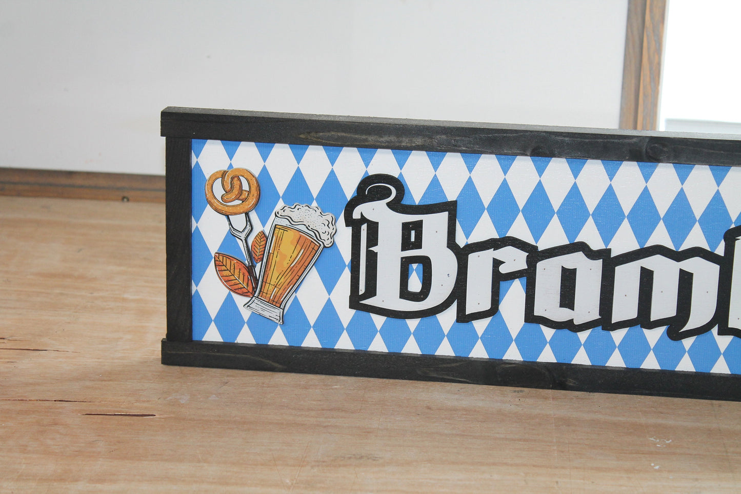 Fest Beer Renaissance Festival Medieval Printed Framed Logo Custom Personalized Wooden Sign Food Truck Food Stand Fair Signage