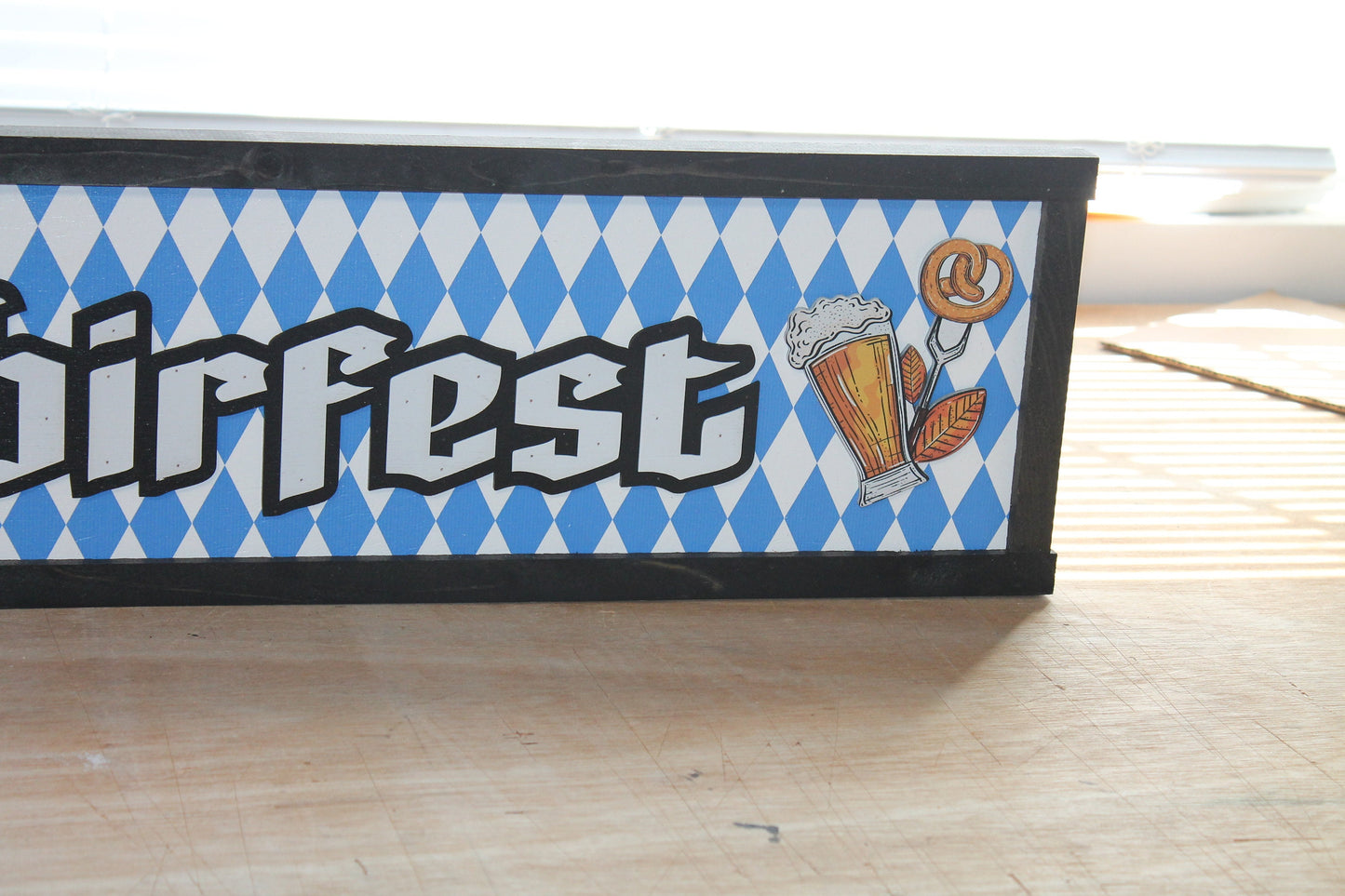 Fest Beer Renaissance Festival Medieval Printed Framed Logo Custom Personalized Wooden Sign Food Truck Food Stand Fair Signage
