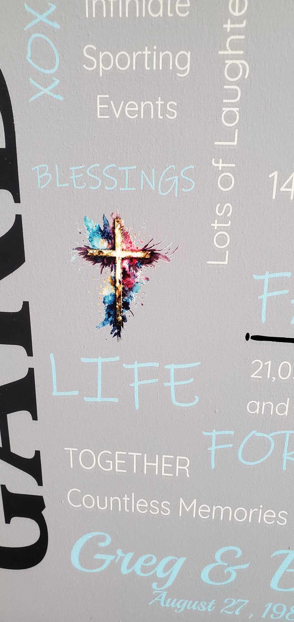 Custom Wedding Anniversary Years Lifetime Memories Photo Wooden Printed Handmade Home Decor Gift for her Gift for him Personalized