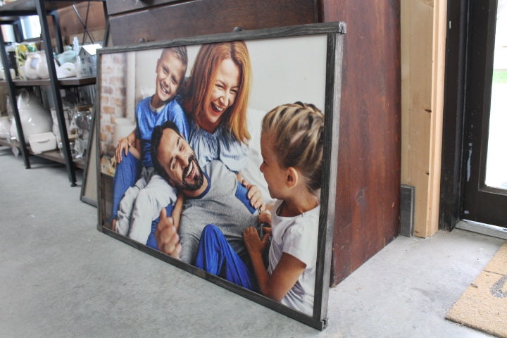 Custom Printed Sign Family Photo Photography Image Your Image Picture Wooden Handmade Sign Home Decor Personalized Living Room Wall Hanging