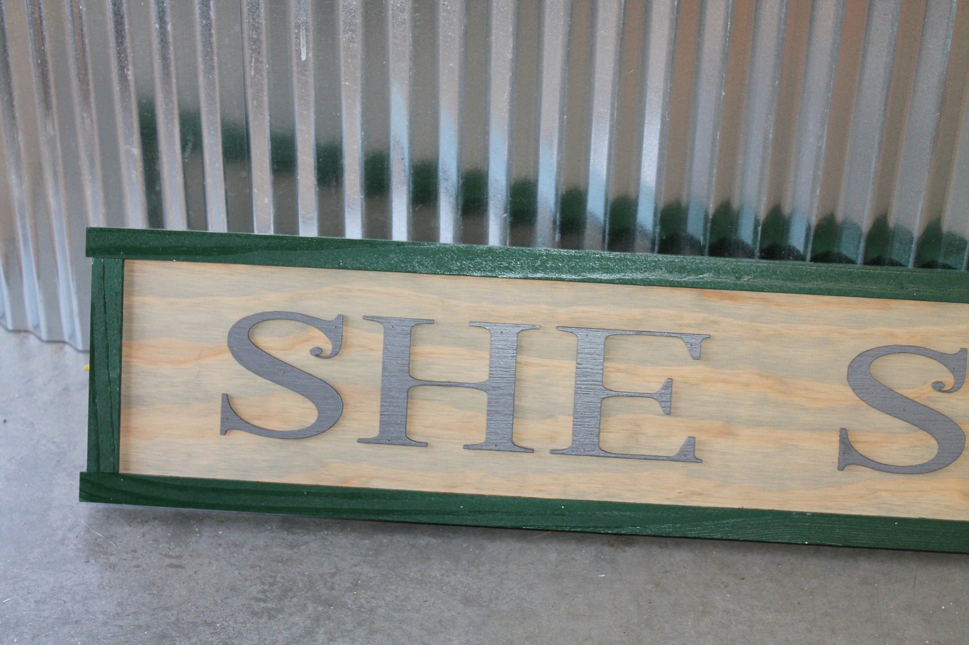 Wooden Sign She Shed Handmade Gift Building Sign Personalized Sign Custom Made to Order 3D Signage Ranch Style Country