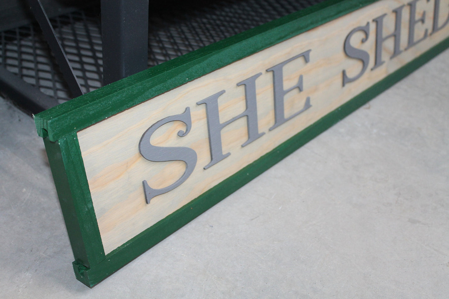 Wooden Sign She Shed Handmade Gift Building Sign Personalized Sign Custom Made to Order 3D Signage Ranch Style Country