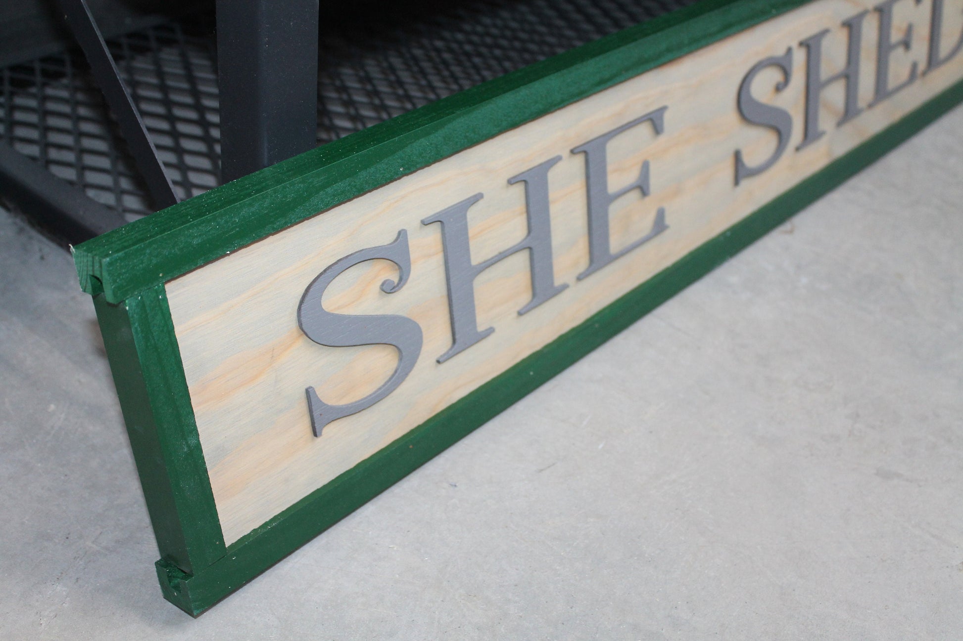 Wooden Sign She Shed Handmade Gift Building Sign Personalized Sign Custom Made to Order 3D Signage Ranch Style Country
