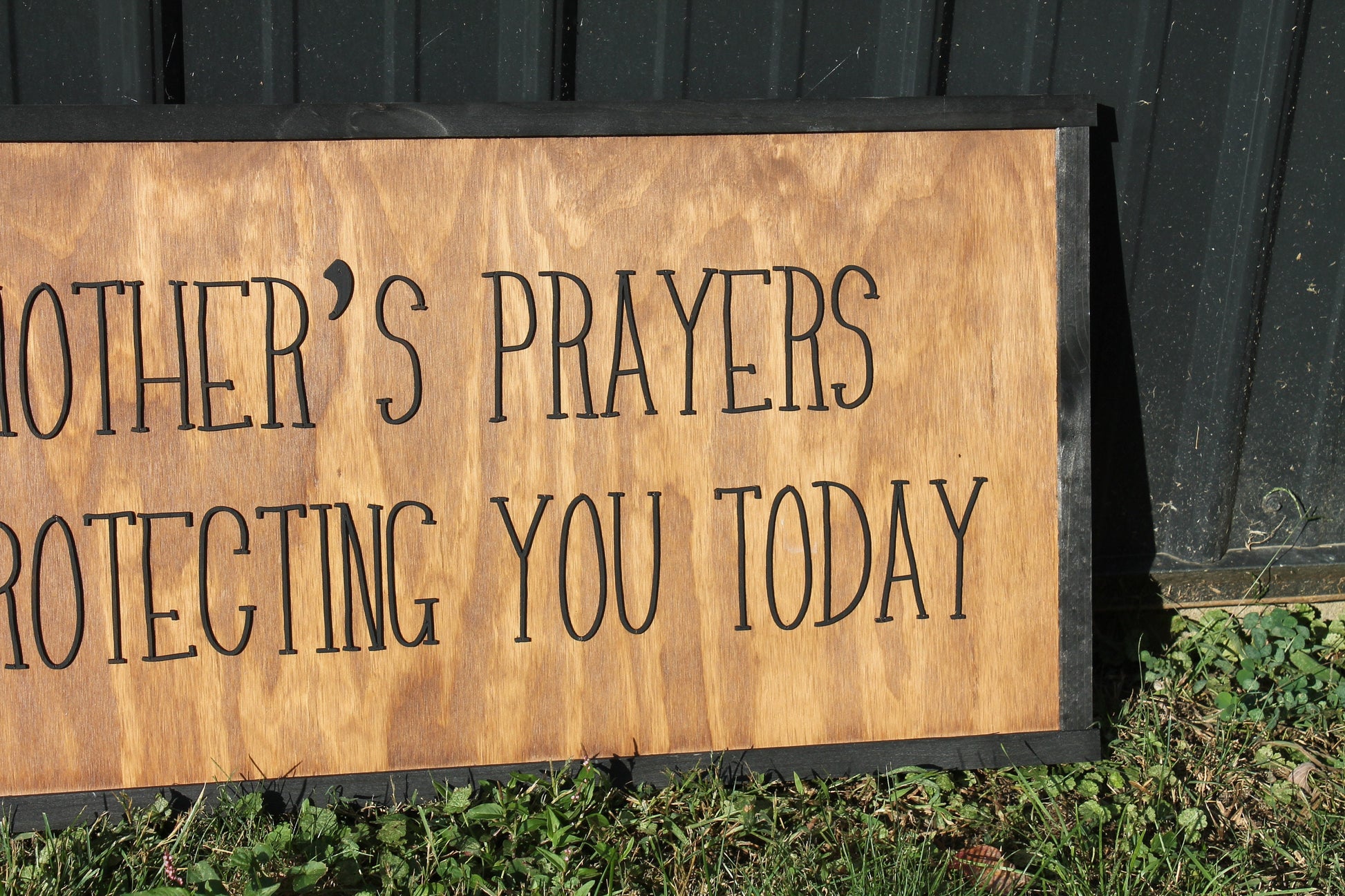 Grandmas Prayers Protection Love Family Grandmother Biblical Home Decor Uplifting 3D Handmade Wall Art Inspirational Raised Wooden Sign