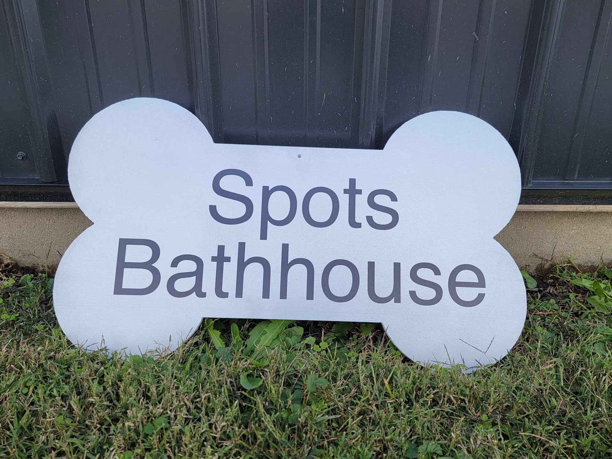 Custom Printed Sign Dog Bone Contour Weatherproof Sign pvc plastic smooth Personalized Ready for your Great for hanging or wall mounted