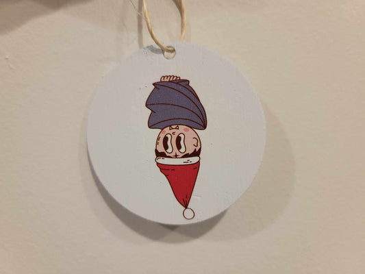 Vampire Elf Bat Cryptic Ornament Collector Cute Wing Mythical Printed Keychain Giftable Gift for Him Gift for her Fangs Wooden