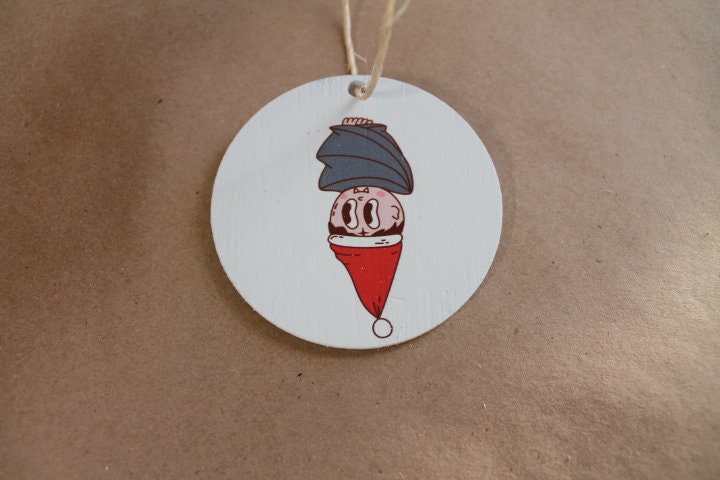 Vampire Elf Bat Cryptic Ornament Collector Cute Wing Mythical Printed Keychain Giftable Gift for Him Gift for her Fangs Wooden