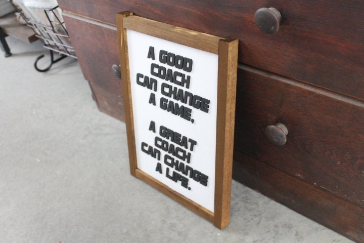 Game changer Life changer Game Sports Coach Gift Appreciation Handmade Sign Layered Sign 3D Wooden Man cave Office Wall Decor