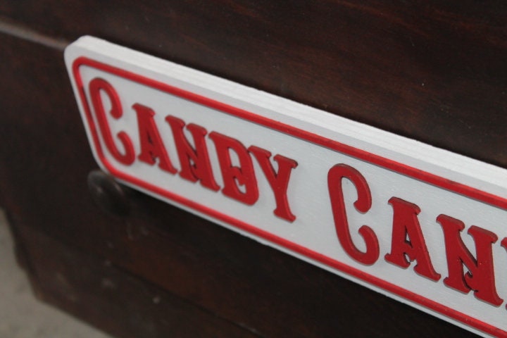 Candy Cane Lane Street Sign Directional Christmas Winter Santa Wooden Handmade Decor Prop Decoration Layered Sign 3D