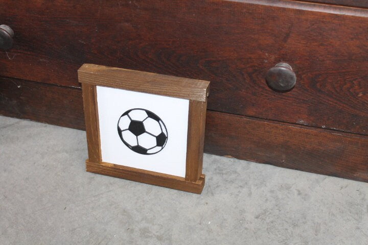 Soccer Sports Athlete Gym Ball Game Day 3D layered Sign Handmade Decor Play Room Decor Player American Football Kicks Goal Team