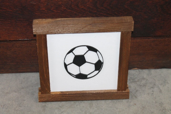 Soccer Sports Athlete Gym Ball Game Day 3D layered Sign Handmade Decor Play Room Decor Player American Football Kicks Goal Team