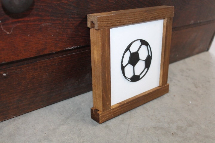 Soccer Sports Athlete Gym Ball Game Day 3D layered Sign Handmade Decor Play Room Decor Player American Football Kicks Goal Team