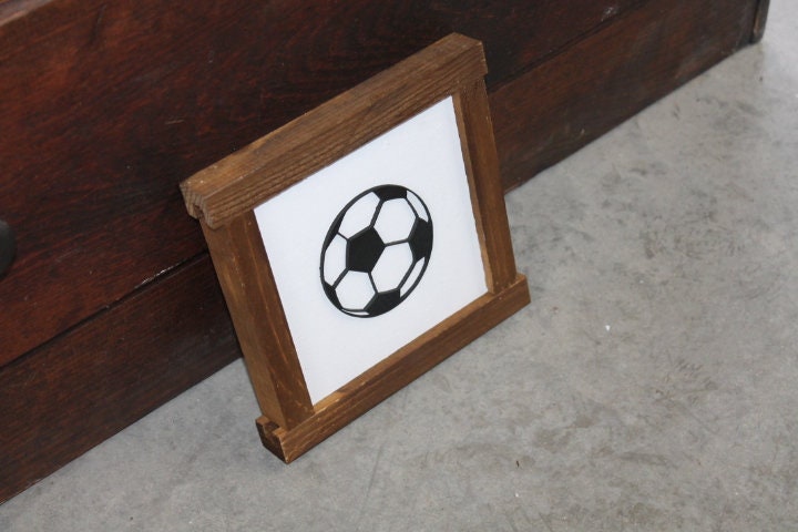 Soccer Sports Athlete Gym Ball Game Day 3D layered Sign Handmade Decor Play Room Decor Player American Football Kicks Goal Team