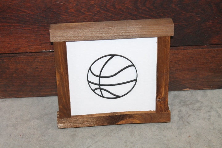 Basketball Sports Athlete Gym Ball Game Day 3D layered Sign Handmade Decor Play Room Decor Player All Net Score Hoop Playmaker Team