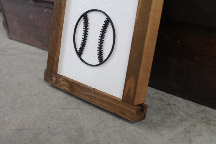 Baseball Softball Sports Athlete Gym Ball Game Day 3D layered Sign Handmade Decor Play Room Decor Player Playmaker Home Run Team