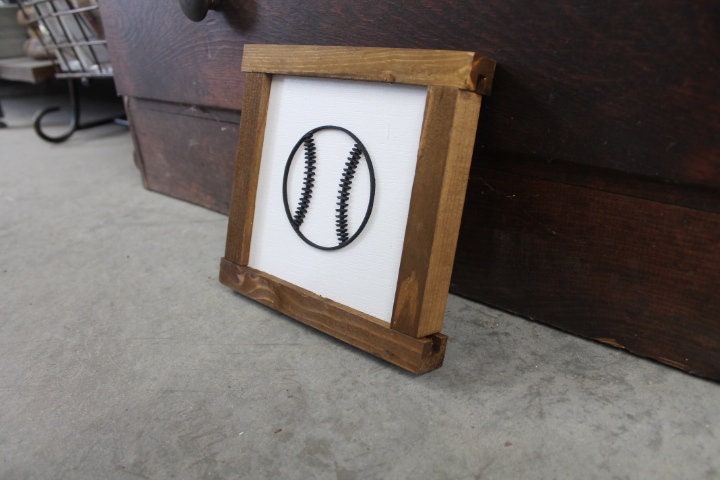 Baseball Softball Sports Athlete Gym Ball Game Day 3D layered Sign Handmade Decor Play Room Decor Player Playmaker Home Run Team