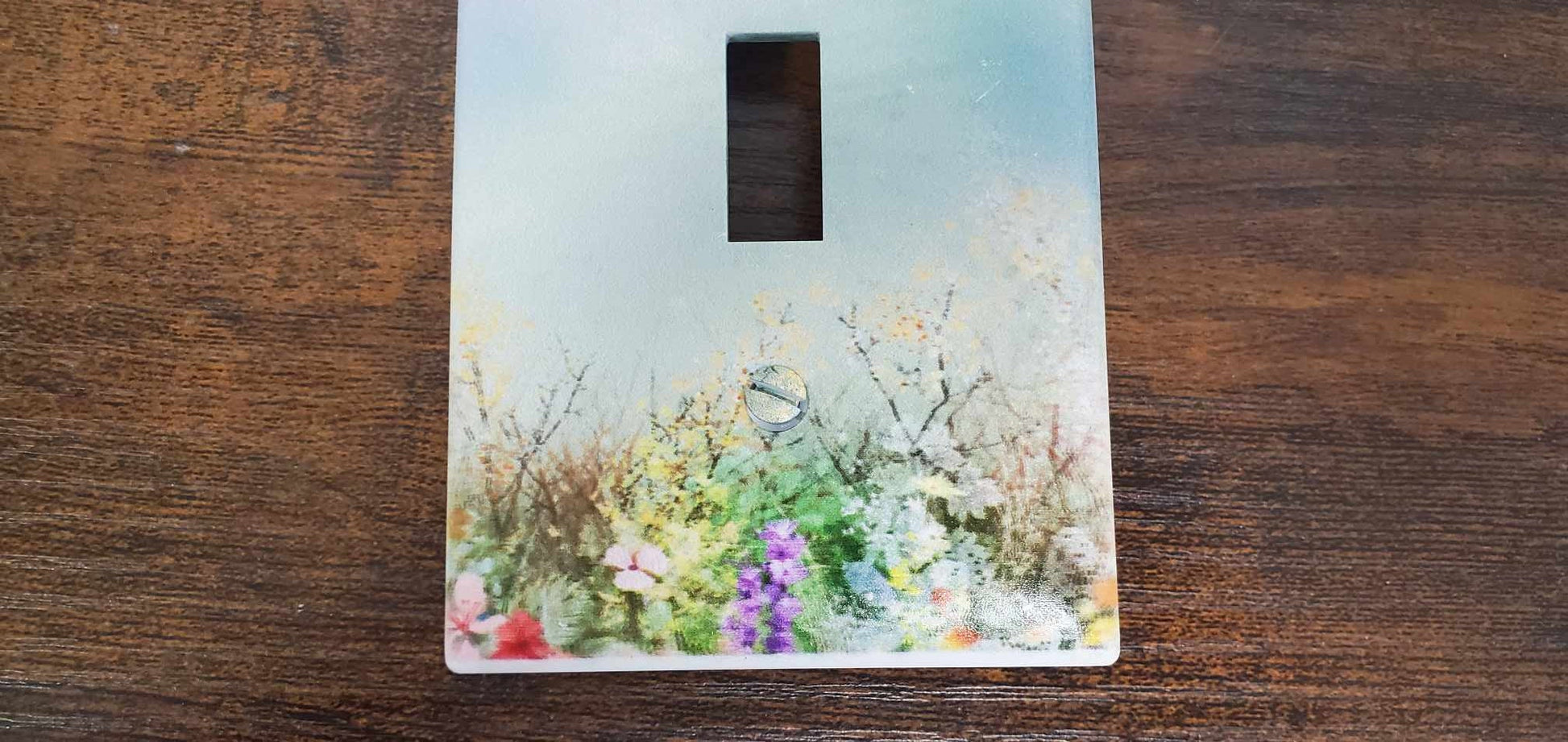 Flowers Wild Flower Floral Nursery Spring Printed in Color Light Switch Cover Plate Durable Baby Room Kids Room