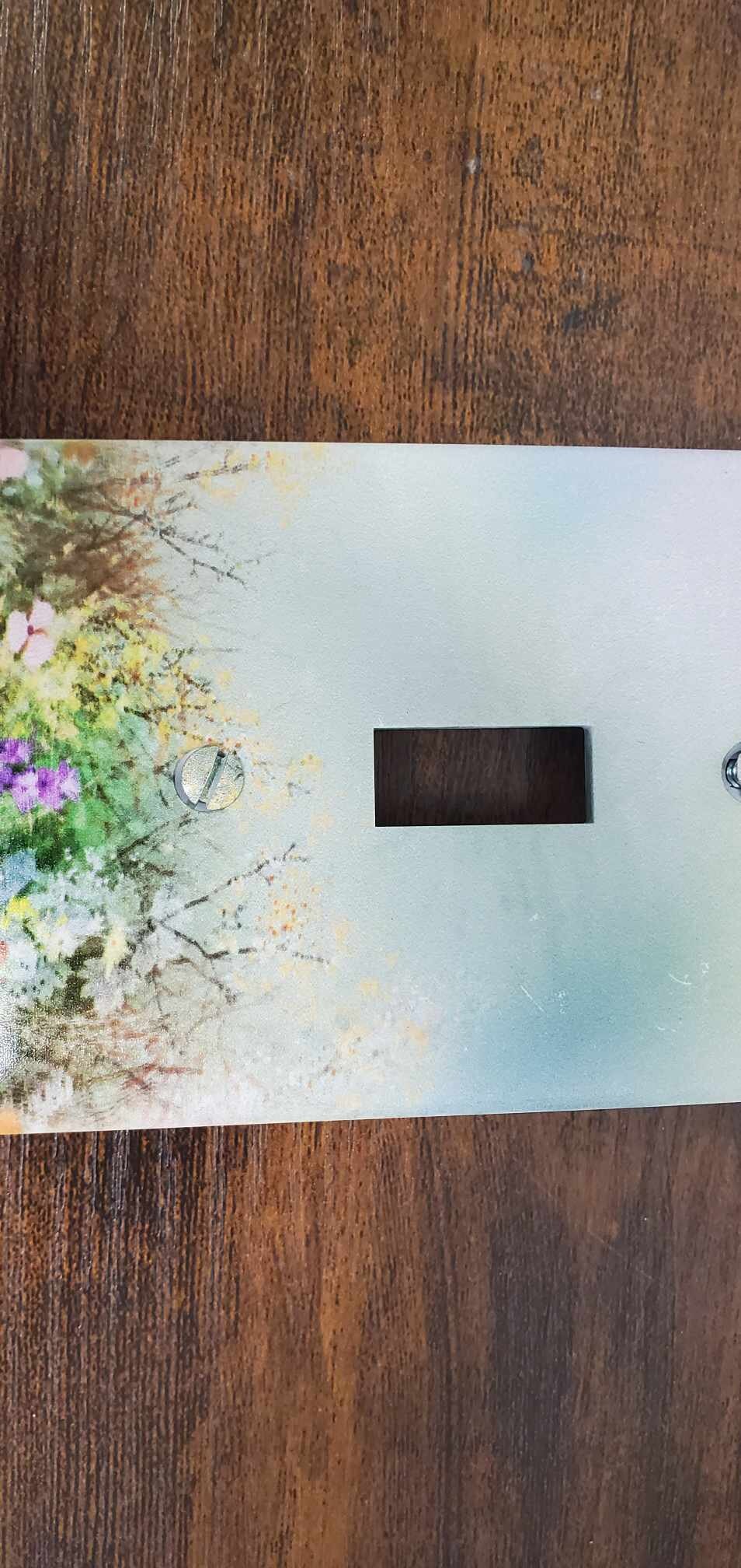 Flowers Wild Flower Floral Nursery Spring Printed in Color Light Switch Cover Plate Durable Baby Room Kids Room
