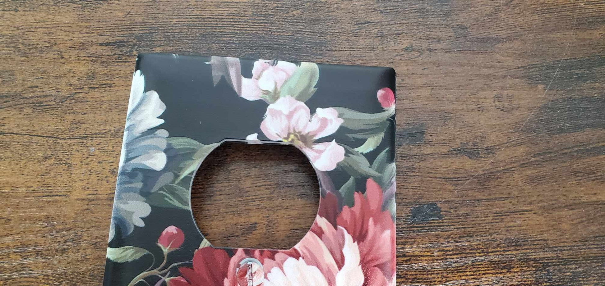 Victorian Vintage Floral Flowers Spring Printed in Color Light Switch Cover Plate Durable Baby Room Kids Room Decorative Decor