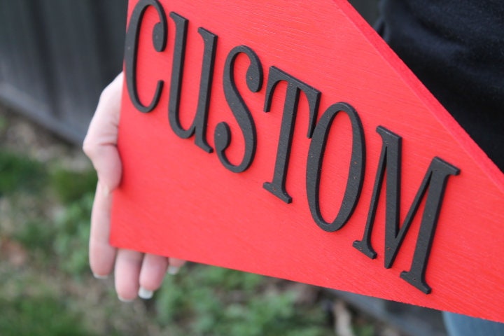 Custom Sports Team Pennant School Memorabilia Spirit Colors Wooden Flag Banner Pendant Handmade 3D Layered Unframed Pennon Championship