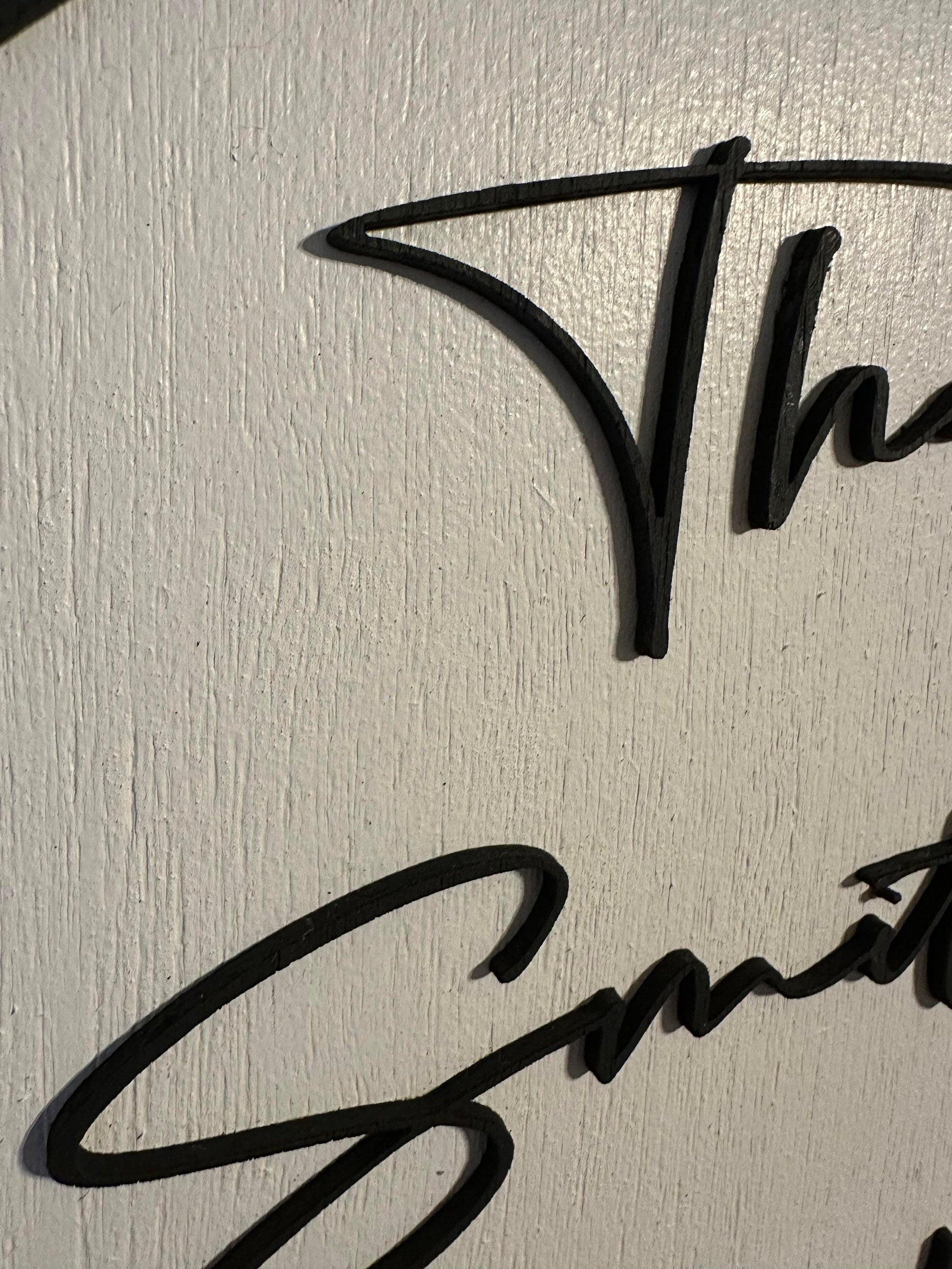 Custom Sign Family Name Personalized Contour Pentagon Home Simple Minimalist Gift House Warming Gift New Home Wedding Gift 3D Handmade