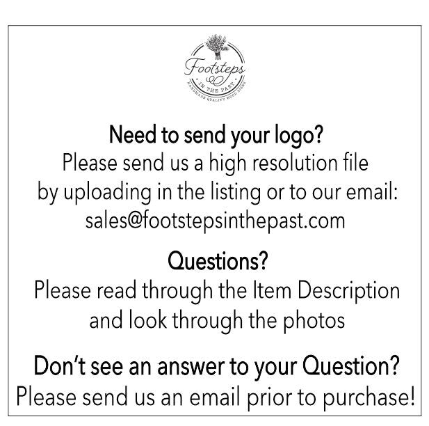 Your Actual Logo Round Small Business Sign Business Custom Circle Personalized Home Decor Plaque Wall Art Color Wood Print Color