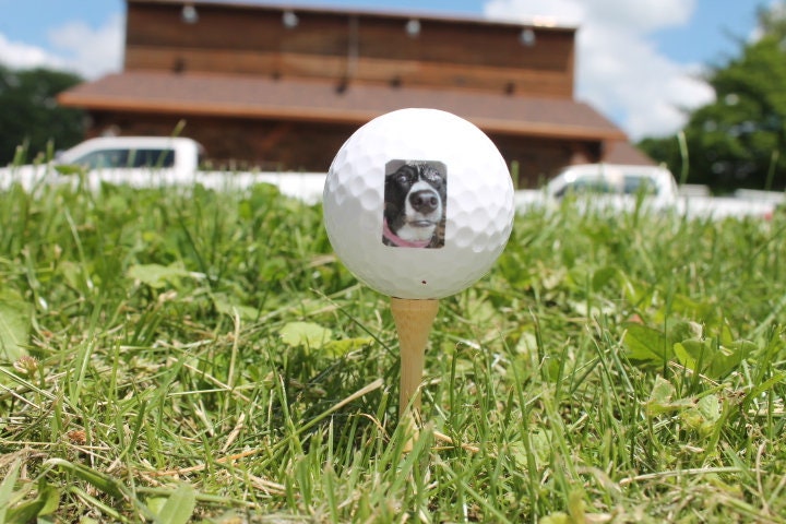 Your Image on a Golf Ball Custom Logo Personalized Picture Your Dog Pet on a Golf Ball Gag Gift Fathers Day Gift Wholesale Bulk Your Design!