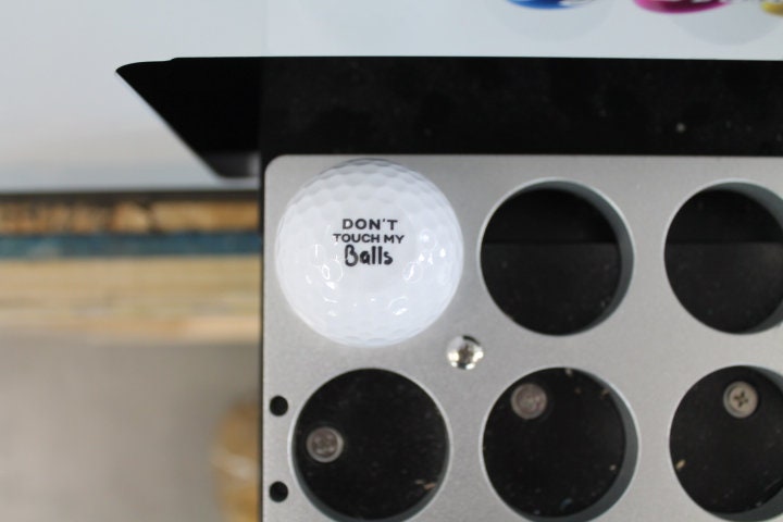 Don't Touch My Fathers Day Gift Funny Golf Ball or Customize Your Own! Your Logo Your Business Your Design Sports Team Unique Gag Gift Joke