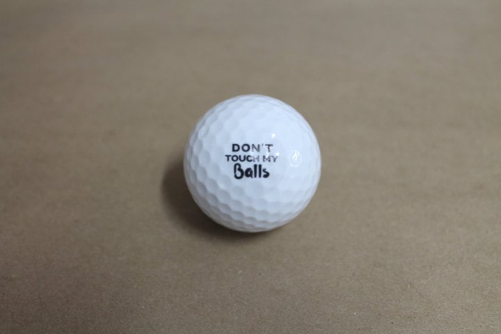 Don't Touch My Fathers Day Gift Funny Golf Ball or Customize Your Own! Your Logo Your Business Your Design Sports Team Unique Gag Gift Joke