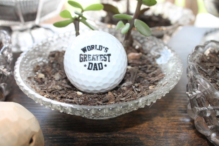Worlds Greatest Dad Golf Ball Set Fathers Day Gift Customize Wholesale Your Own Bulk Custom Local Personalized Saying Phrase Fun Unique