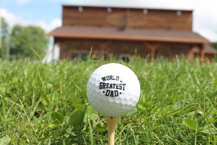 Worlds Greatest Dad Golf Ball Set Fathers Day Gift Customize Wholesale Your Own Bulk Custom Local Personalized Saying Phrase Fun Unique