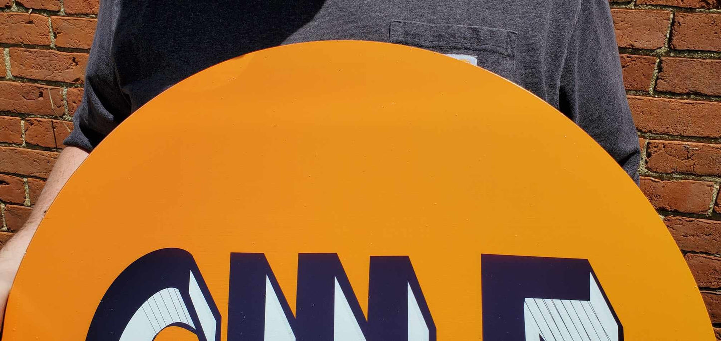 Gulf Gas Station Recreated Reproduction Man Cave Garage Sign For Him Giftable Aluminum Sign Printed Memorabilia Classic Petrolina Petroleum