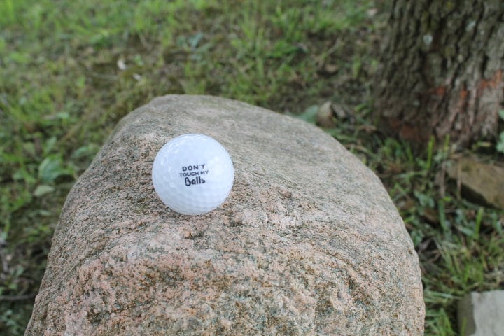 Don't Touch My Fathers Day Gift Funny Golf Ball or Customize Your Own! Your Logo Your Business Your Design Sports Team Unique Gag Gift Joke