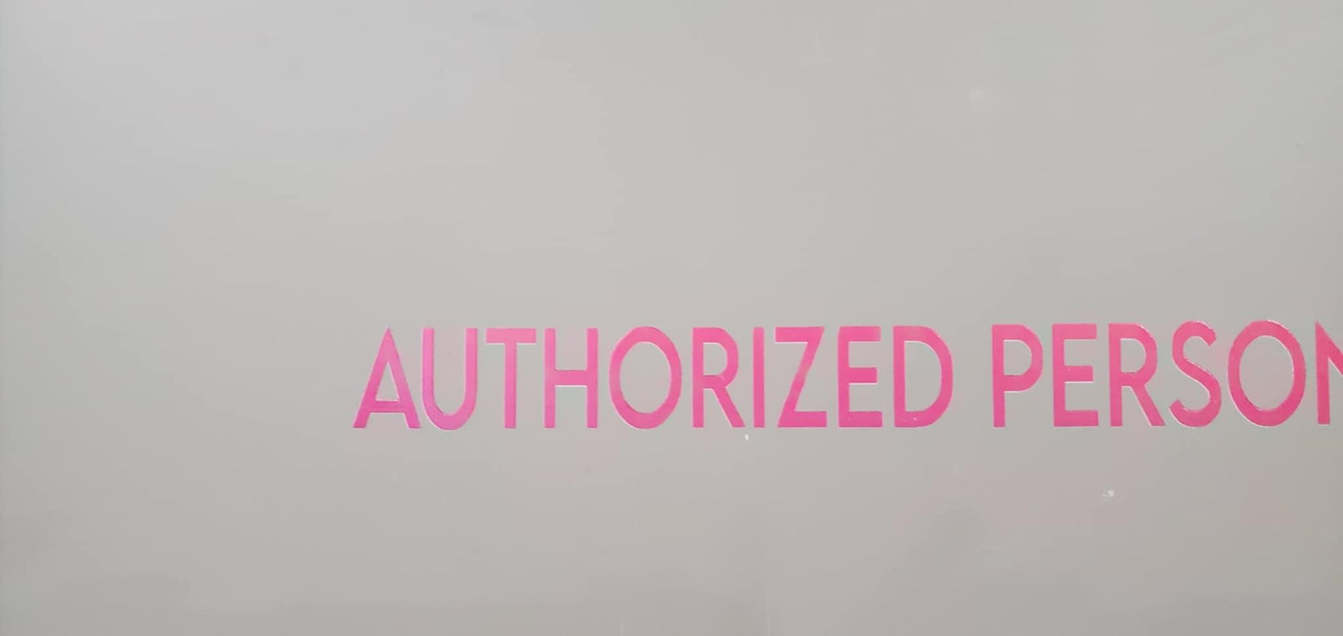 Authorized Personnel Only Lettering Store Front Decal Sticker No Limit on Color Font Shape Wall Sign Class Decal Wall Sign Window Sign