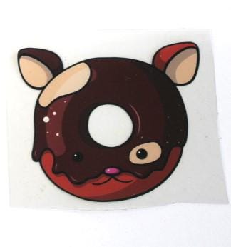 Donut Unicorn Animal Stickers Decals Waterproof Sheet Full Color Sticker Kids Bright Fun Pig Panda Chicken Window Deal Wall Sticker Thermos