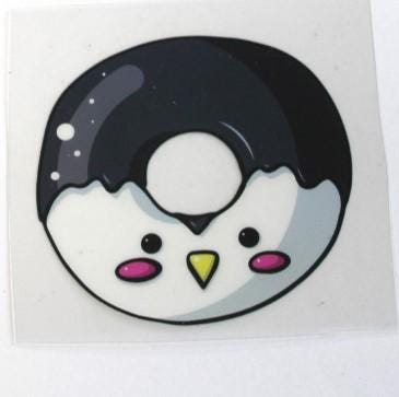 Donut Unicorn Animal Stickers Decals Waterproof Sheet Full Color Sticker Kids Bright Fun Pig Panda Chicken Window Deal Wall Sticker Thermos