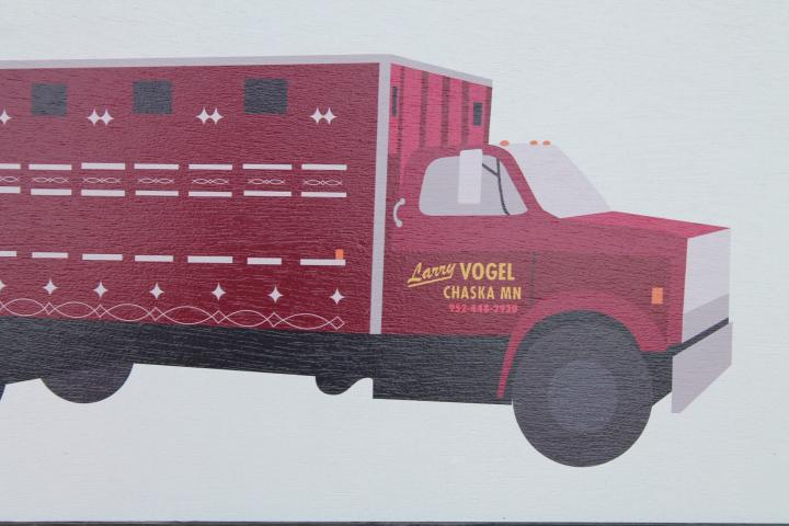 Custom Wood Sign Memorial Semi Truck Driver Trucker Vintage Photo Uvprinted Image Framed Signage Color Logo Large Personalized Decor