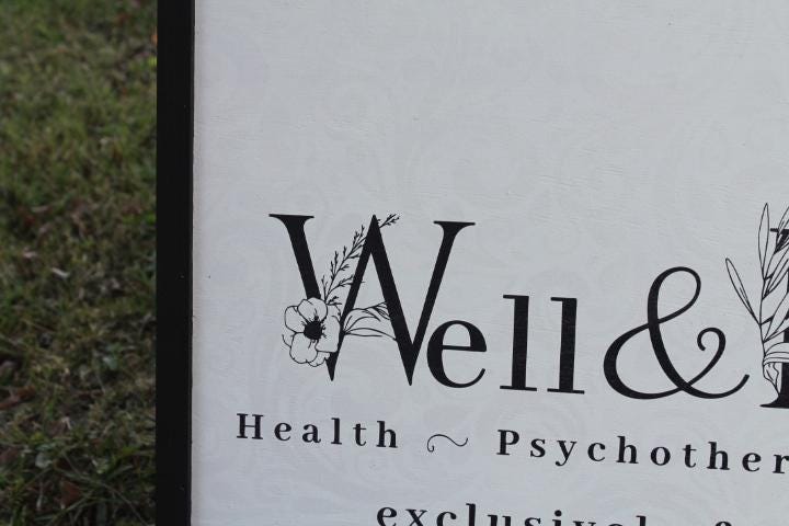 Custom Wood Sign Business Commerical Signage Wellness Women Spa Therapy Relax Print Image Framed Signage Color Logo Large Personalized Decor