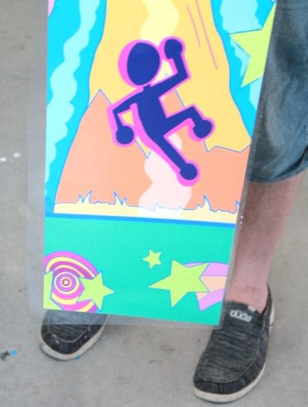 Personalized Skateboard Decal Custom Your Design Sticker Weatherproof Outdoor Customizable Full Color Lettering Full Body