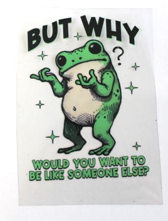 Racoon Silly Goose Frog Horse Cow Decal Group Waterproof Sheet Full Color Sticker Window Wall Sticker Thermos Funny Feral Country Theme