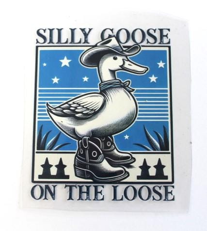 Racoon Silly Goose Frog Horse Cow Decal Group Waterproof Sheet Full Color Sticker Window Wall Sticker Thermos Funny Feral Country Theme