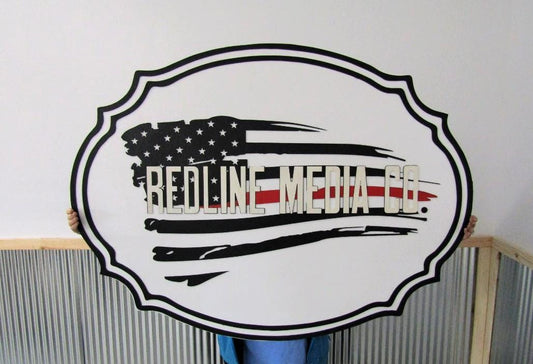 Oval sign