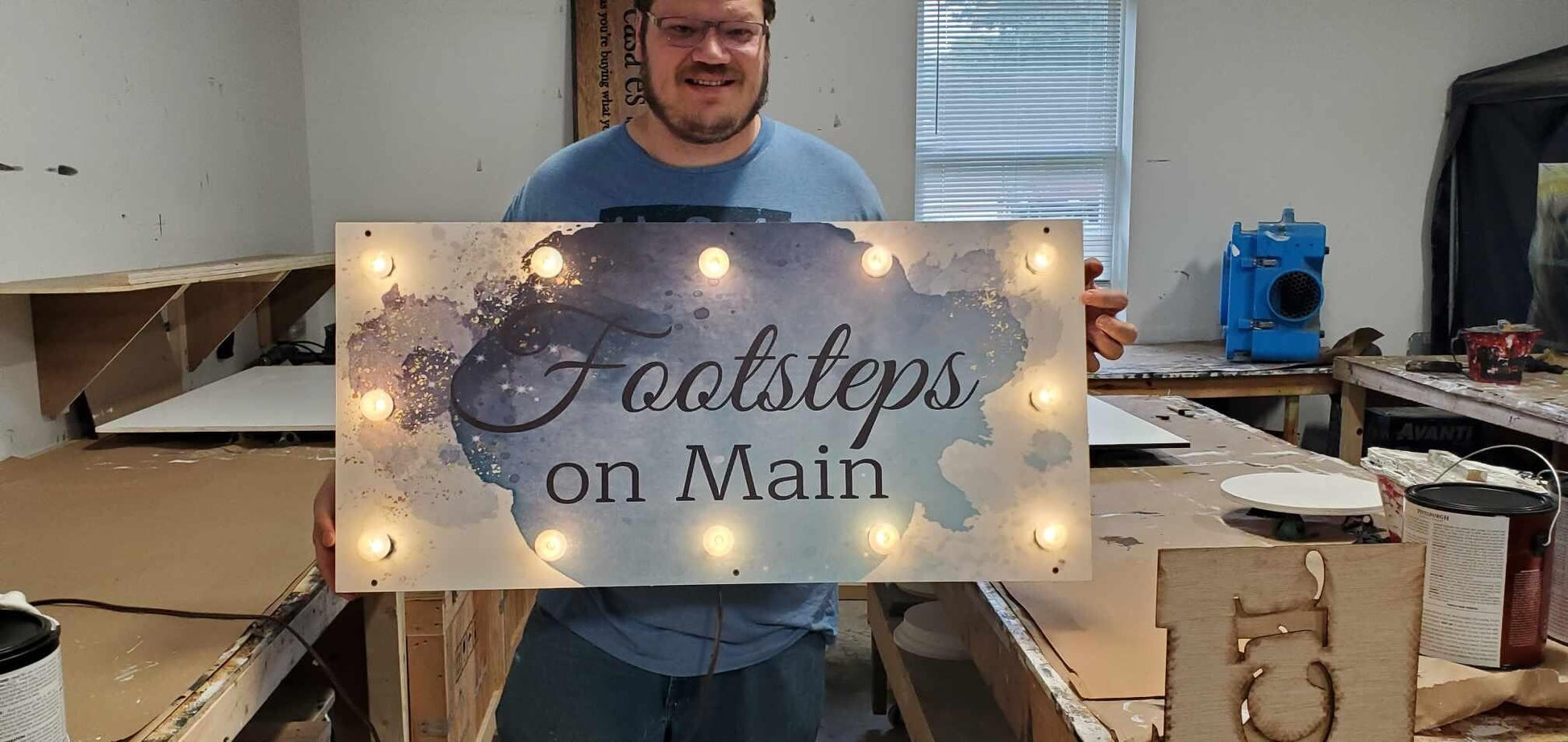 Logo Business Marquee Sign light entrance Light bulb Electric Retro Sign 1950s Wood Wooden Business Printed Personalized Custom Sign