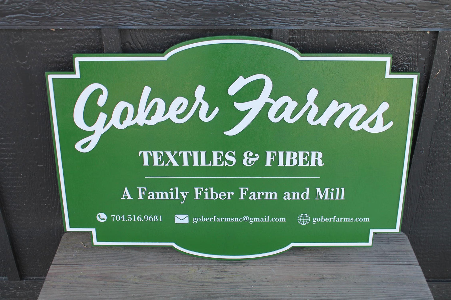 Personalized Fiber Mill Large Farm Sign Business Signage Contour 3D Custom Small Shop Indoor Outdoor Small Business Laser Cut and Printed